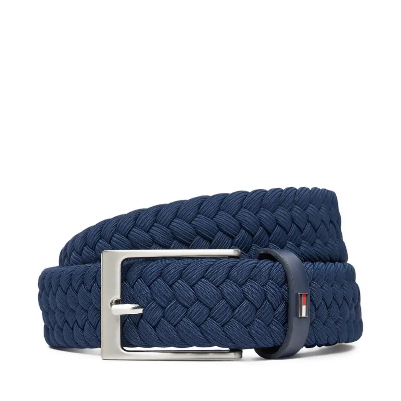 Cintura da uomo Tommy Hilfiger Layton Elastic AM0AM13570 Blu