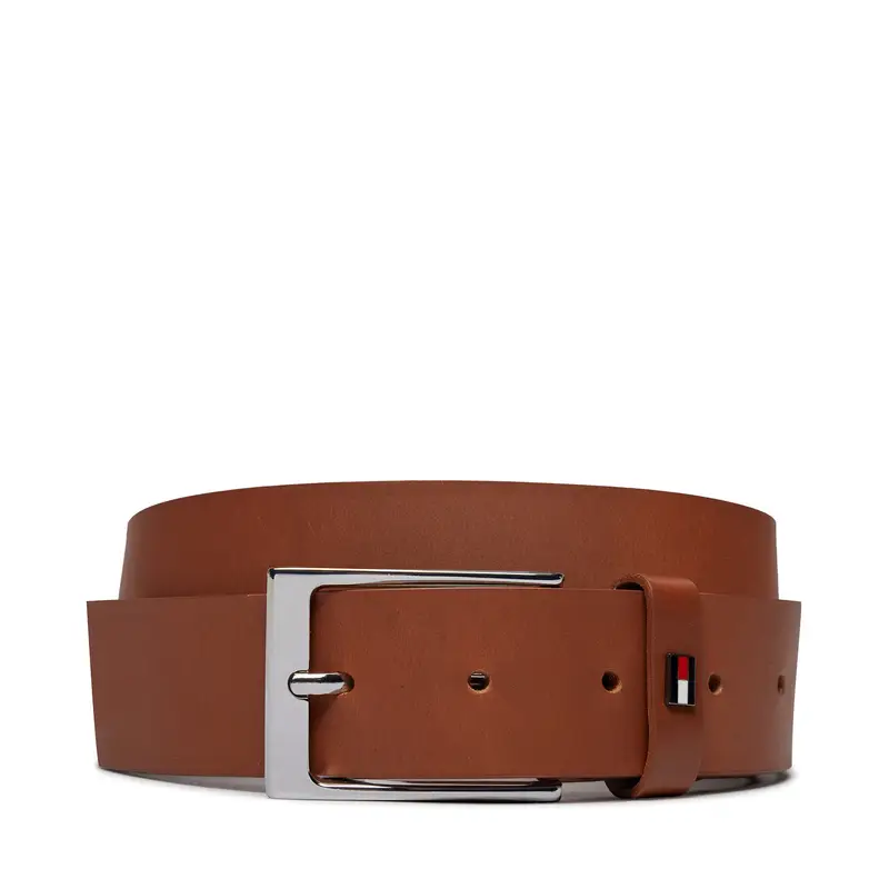 Cintura da uomo Tommy Hilfiger Layton Leather 3.5 AM0AM10316 Marrone