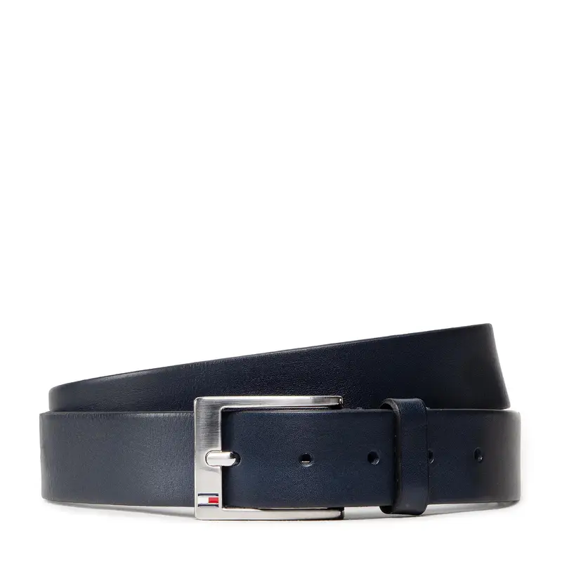 Cintura da uomo Tommy Hilfiger New Aly Belt AM0AM08363 Blu scuro