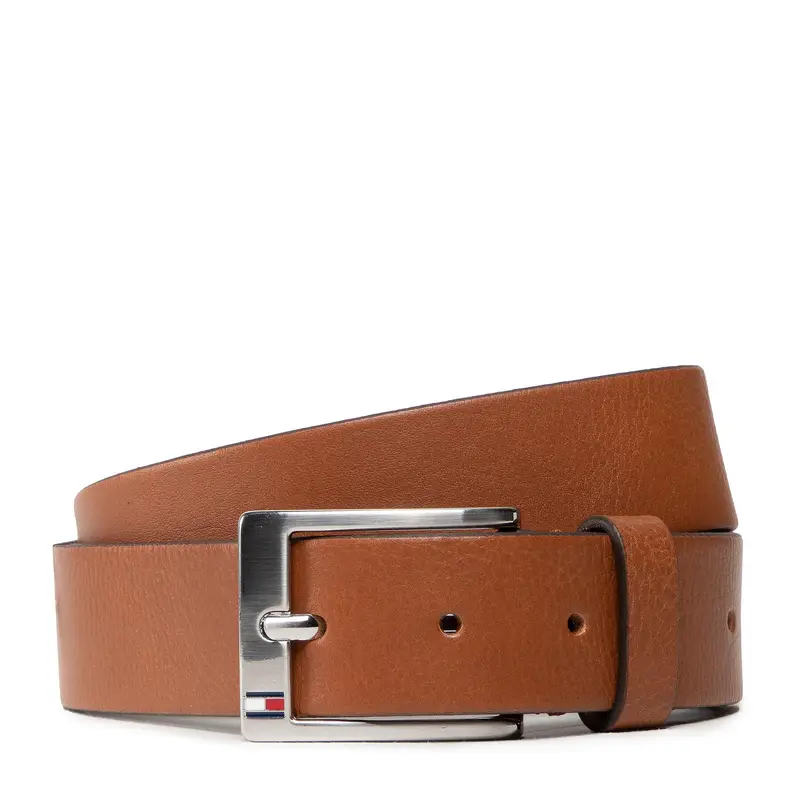 Cintura da uomo Tommy Hilfiger New Aly Belt AM0AM08363 Marrone