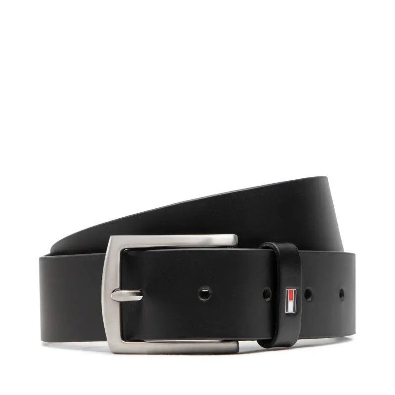 Cintura da uomo Tommy Hilfiger New Denton 3.5 Belt AM0AM08360 Nero