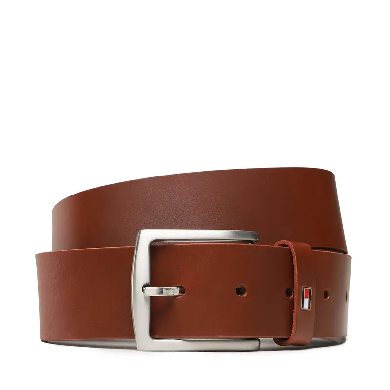 Cintura da uomo Tommy Hilfiger New Denton Belt 4.0 E367863162 Marrone
