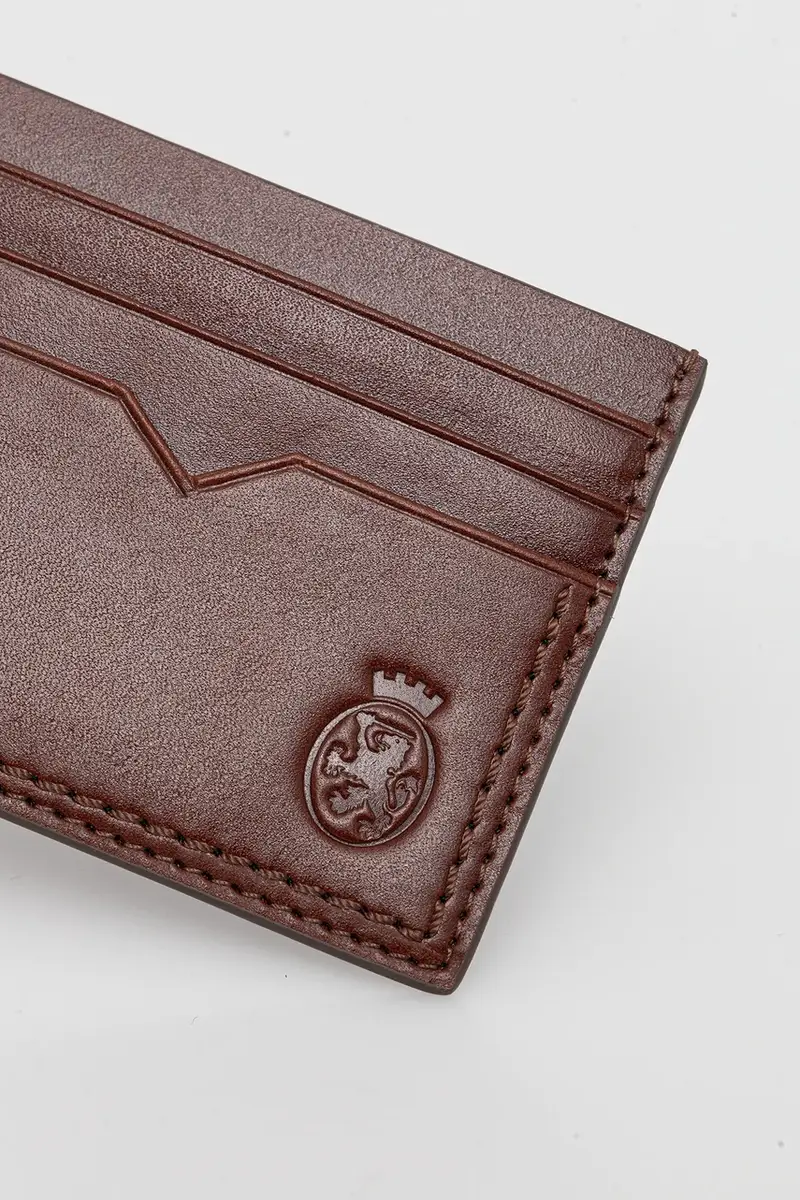 cintura e custodia per le carte di credito in pelle colore marrone AM0AM13934 miniatura 5