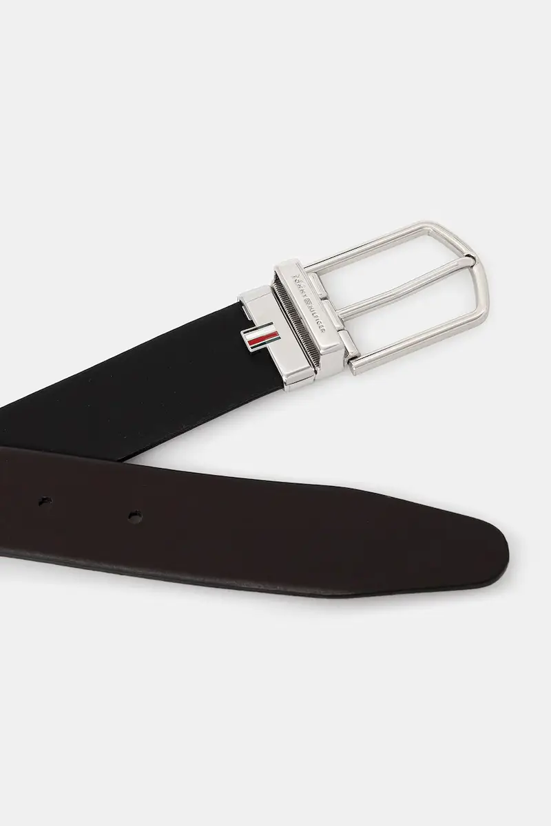 cintura in pelle bilaterale uomo colore nero AM0AM13762 miniatura 2