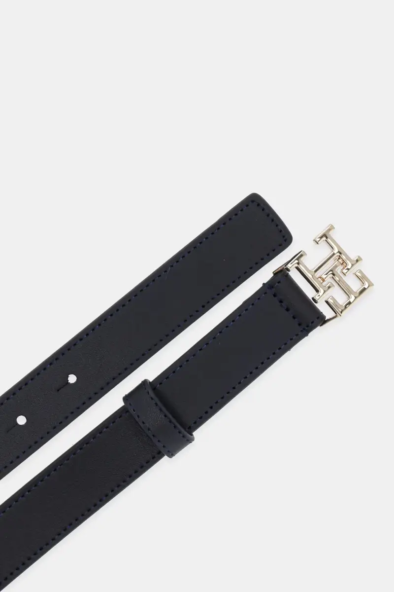 cintura in pelle donna colore blu navy AW0AW17496 miniatura 2