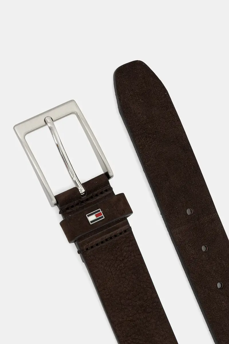 cintura in pelle scamosciata uomo colore marrone AM0AM13754 miniatura 2