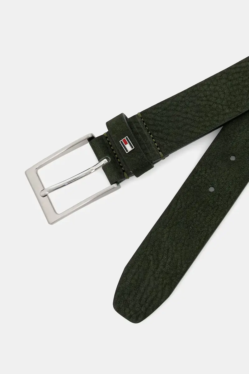 cintura in pelle scamosciata uomo colore verde AM0AM13754 miniatura 2