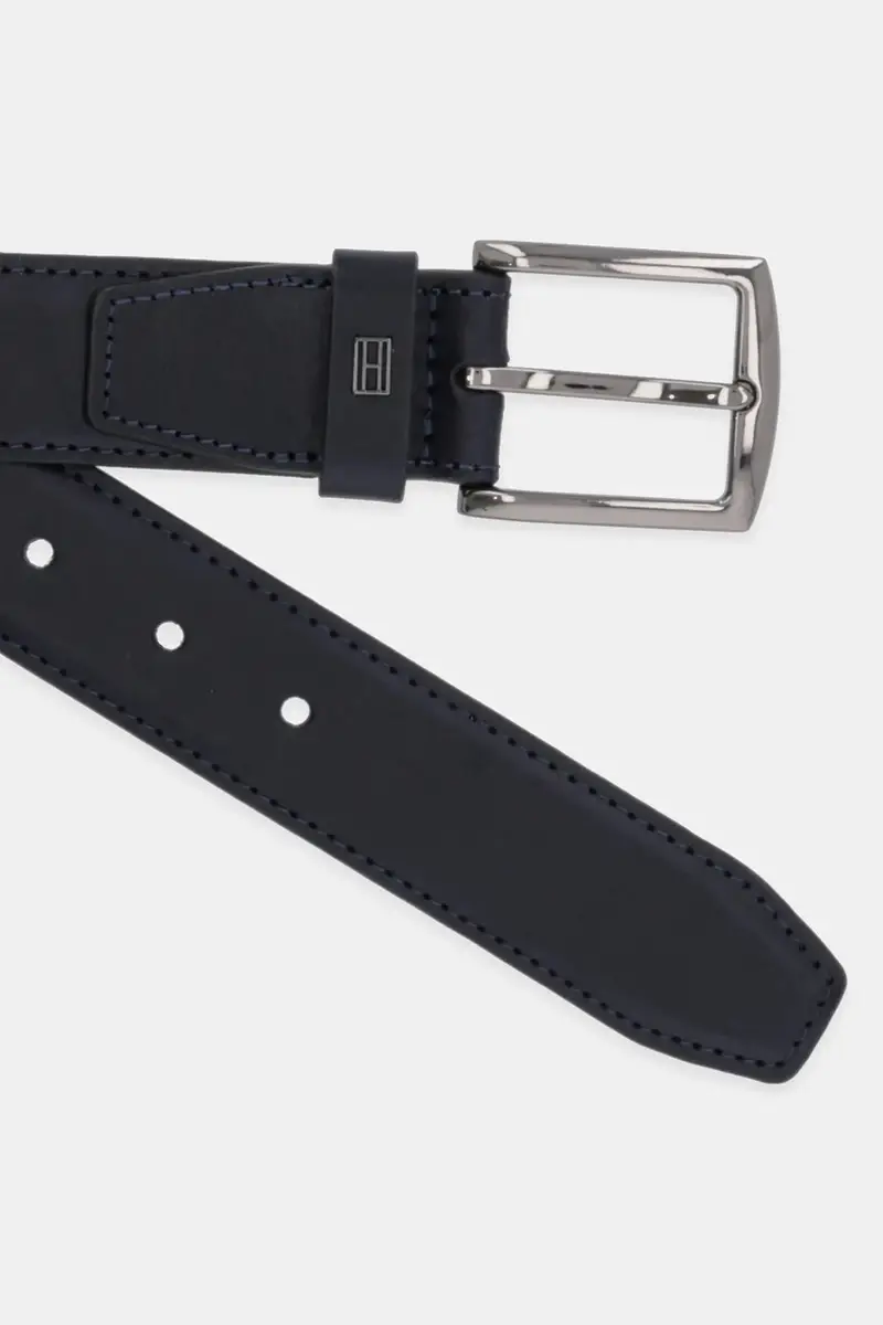 cintura in pelle uomo colore blu navy AM0AM13571 miniatura 2