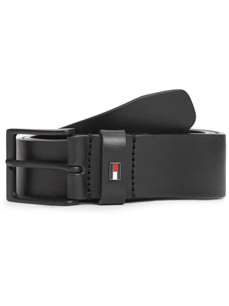 cintura layton 3.5 in pelle nera