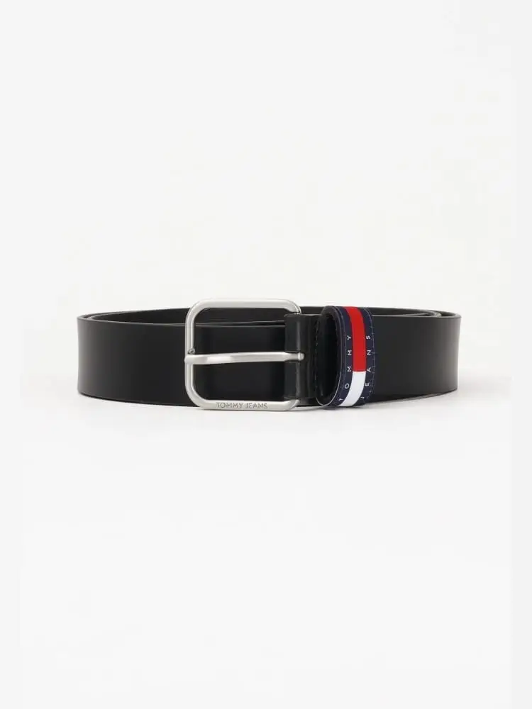 cintura nera uomo mini logo