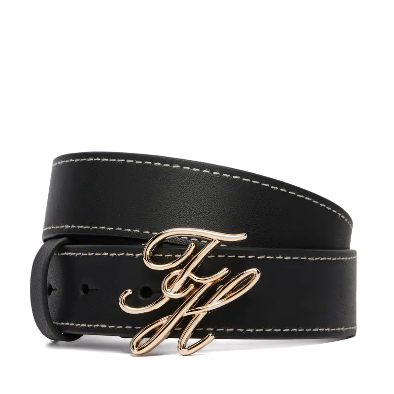 Cintura Tommy Hilfiger Th Script 3 0 AW0AW18568 Blu scuro