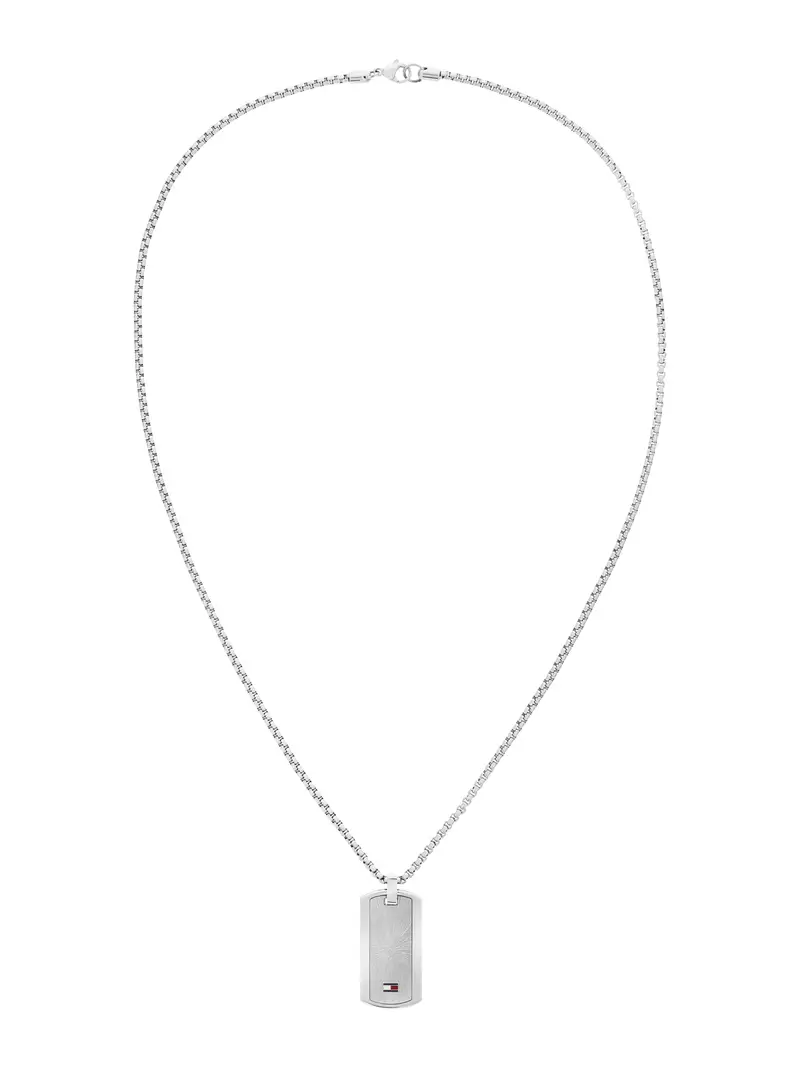 Collana 'JAMESON' navy / rosso sangue / argento