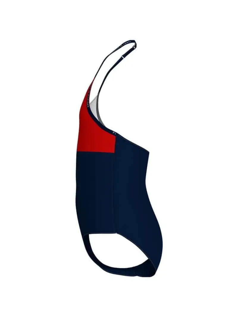 Tommy Hilfiger costume multicolor bambina intero maxi logo all over miniatura 2