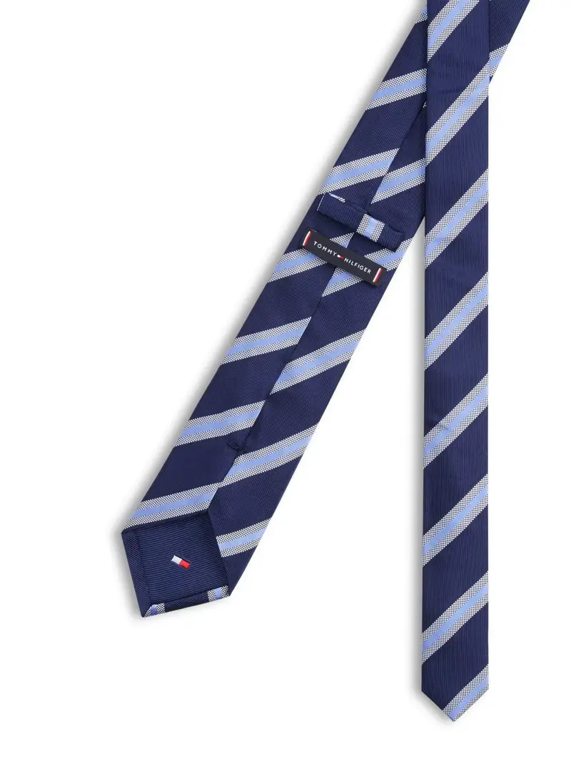 Cravatta navy / blu chiaro miniatura 2