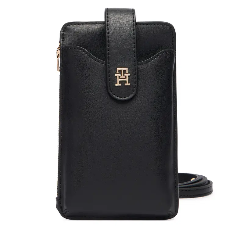 Custodia per cellulare Tommy Hilfiger Th Icon Phone Wallet AW0AW18137 Nero