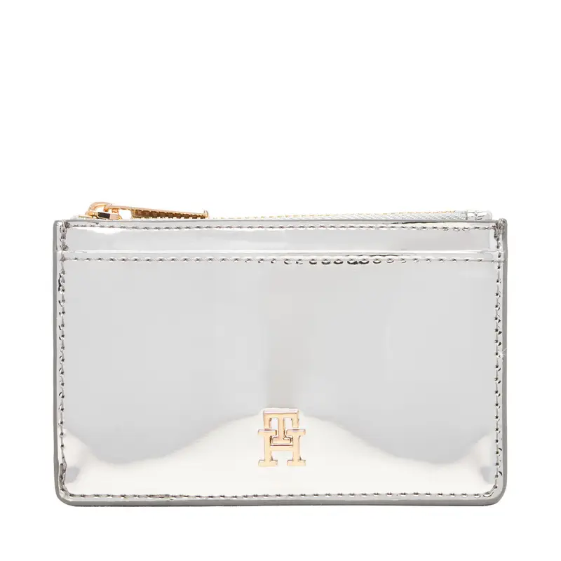 Custodie per carte di credito Tommy Hilfiger Long Cc Holder Met AW0AW18038 Argento