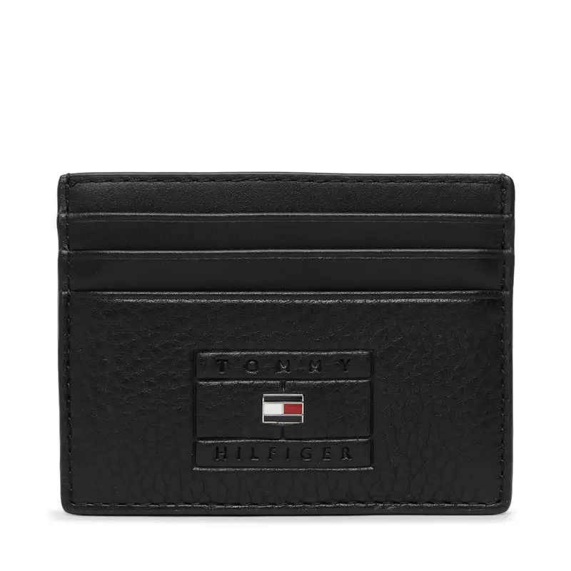 Custodie per carte di credito Tommy Hilfiger Th Casual Flag Cc Holder AM0AM14251 Nero