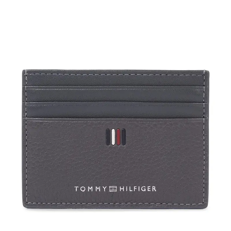 Custodie per carte di credito Tommy Hilfiger Th Central Cc Holder AM0AM11858 Grigio