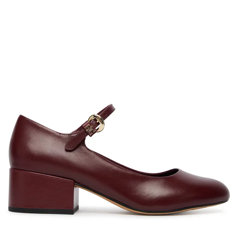 Décolleté Tommy Hilfiger Heeled Maryjane Buckle FW0FW09347 Bordeaux
