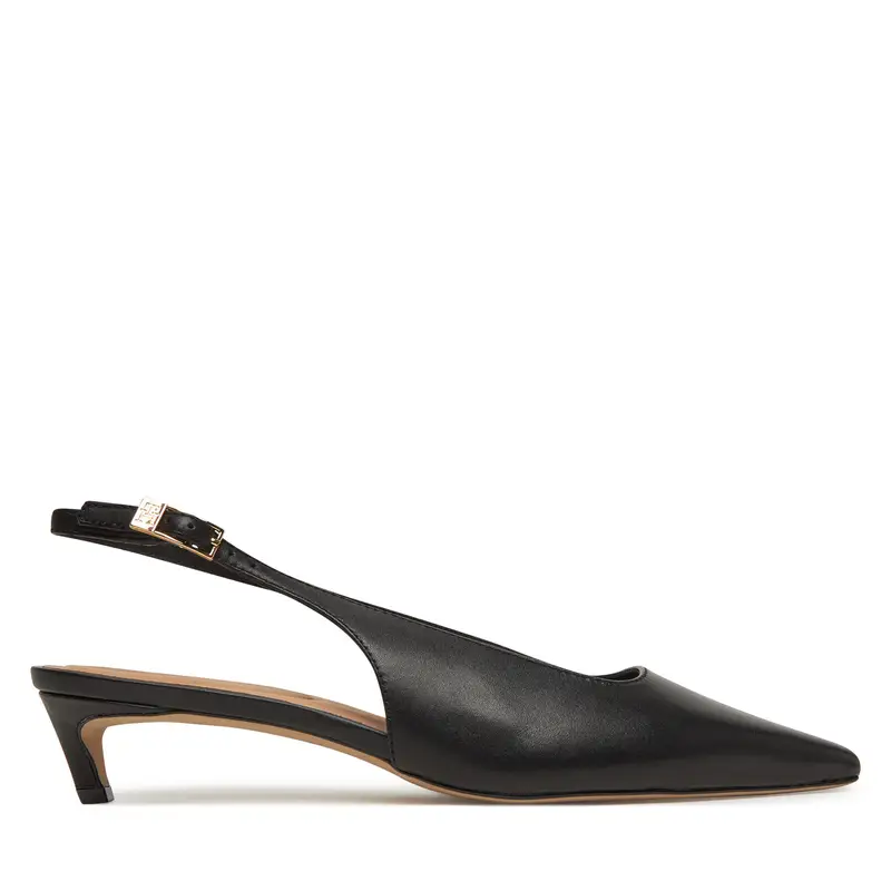 Décolleté Tommy Hilfiger Squared Toe Kitten Slingback FW0FW08711 Nero