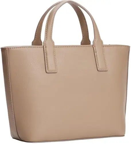 Tommy Hilfiger Donna Borsa Tote Bag Logotape Mini Piccola, Beige (Coastal Taupe), Taglia Unica miniatura 2