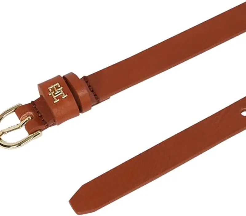 Tommy Hilfiger Donna Cintura Essential Effortless 1, 5 cm Stretta, Marrone (Cognac), 100 cm miniatura 2