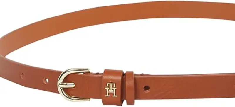 Tommy Hilfiger Donna Cintura Essential Effortless 1, 5 cm Stretta, Marrone (Cognac), 100 cm miniatura 3