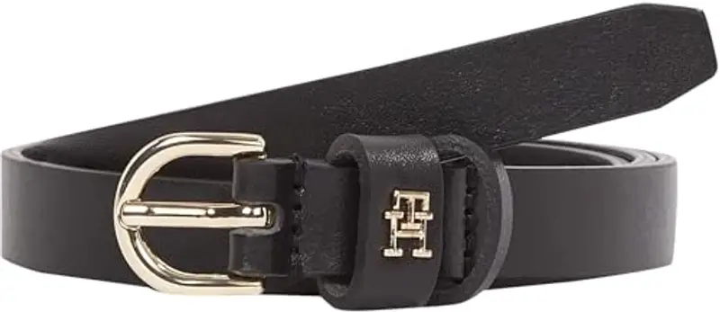 TOMMY HILFIGER Cintura Donna Essential Effortless Nero 80 cm