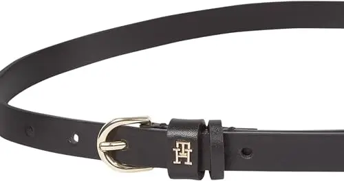 Tommy Hilfiger Donna Cintura Essential Effortless 1, 5 cm Stretta, Nero (Black), 85 cm miniatura 3