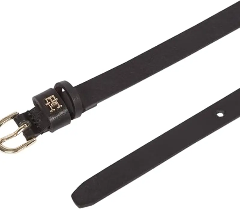 Tommy Hilfiger Donna Cintura Essential Effortless 1, 5 cm Stretta, Nero (Black), 95 cm miniatura 2