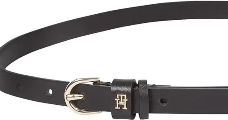 Tommy Hilfiger Donna Cintura Essential Effortless 1, 5 cm Stretta, Nero (Black), 95 cm miniatura 3