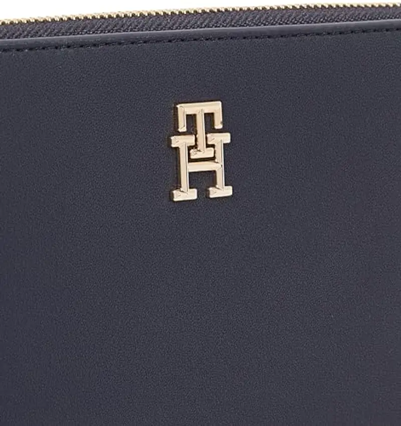 Tommy Hilfiger Donna Portafoglio Logotape con Zip, Blu (Space Blue), Taglia Unica miniatura 3