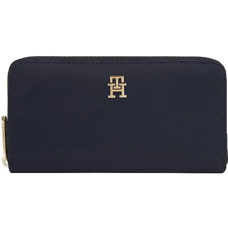 Tommy Hilfiger Donna Portafoglio Poppy Large Scomparti per Carte, Blu (Space Blue), Taglia Unica