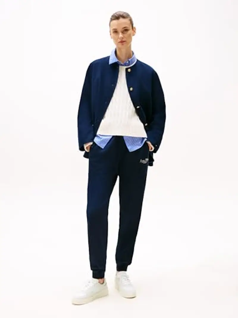 Tommy Hilfiger Donna Sneakers Court Essential Basket Profilo Basso, Bianco (Ecru), 39 EU miniatura 3