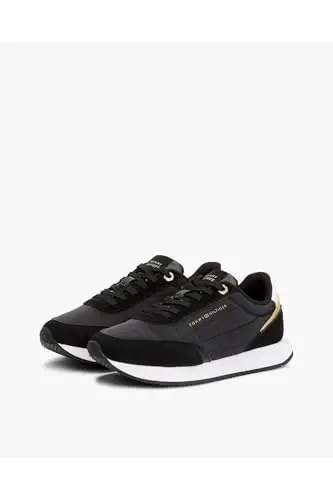 Tommy Hilfiger Donna Sneakers da Runner Essential Sportive, Nero (Black), 40 miniatura 3