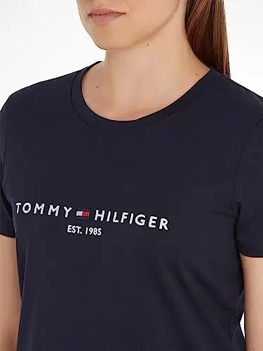 Tommy Hilfiger T-shirt Donna Blu 2790828 miniatura 3