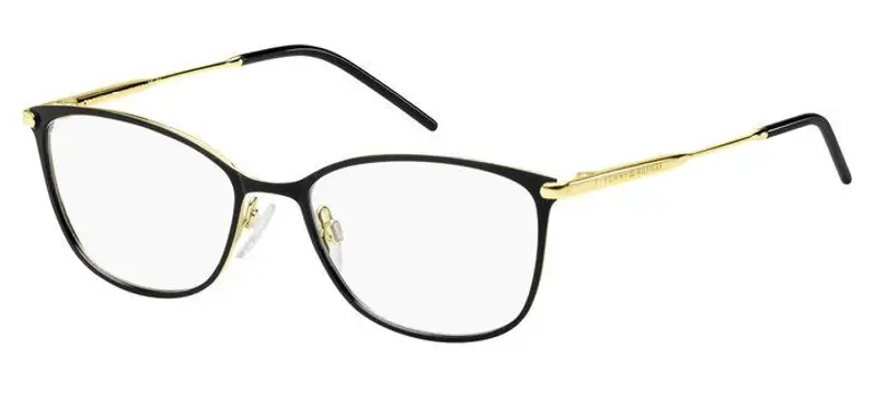 Tommy Hilfiger Donna TH 1637 2M2 Montature da vista Acciaio Nero/Oro  Cat Eye