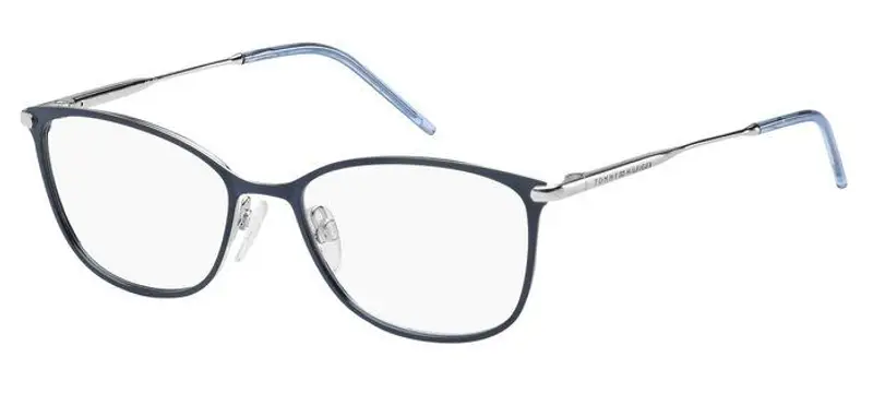 Tommy Hilfiger Donna TH 1637 ECJ Montature da vista Acciaio Blu  Cat Eye
