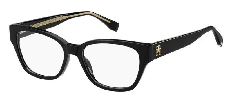 Tommy Hilfiger Donna TH 2001 807 Montature da vista Acetato Nero Squadrata