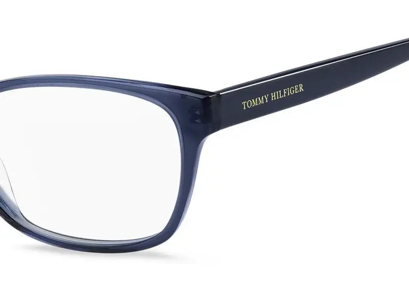 Tommy Hilfiger Donna TH 2008 46C Montature da vista Acetato Blu Squadrata miniatura 3