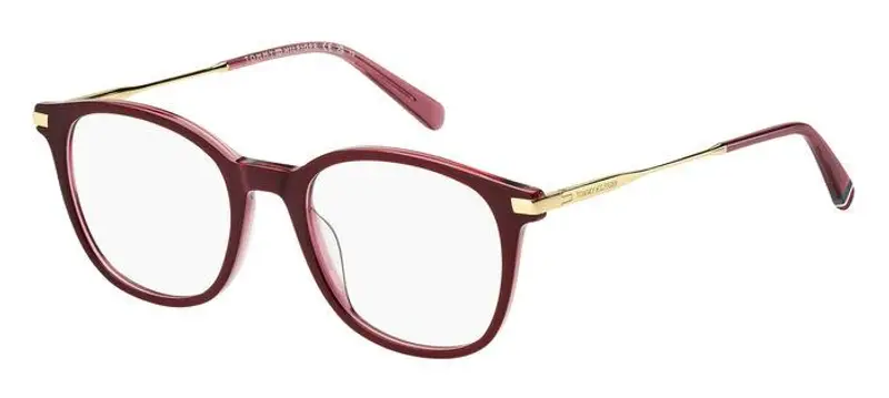 Tommy Hilfiger Donna TH 2050 0T5 Montature da vista Acetato Bordeaux  Squadrata