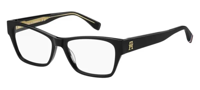 Tommy Hilfiger Donna TH 2104 807 Montature da vista Acetato Nero Squadrata