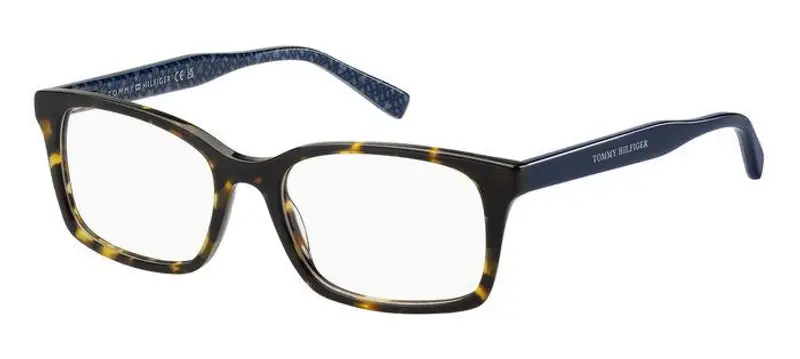 Tommy Hilfiger Donna TH 2109 086 Montature da vista Acetato Havana  Squadrata