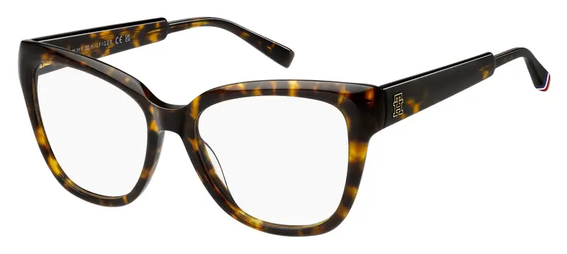 Tommy Hilfiger Donna TH 2209 086 Montature da vista Acetato Havana  Squadrata Normale