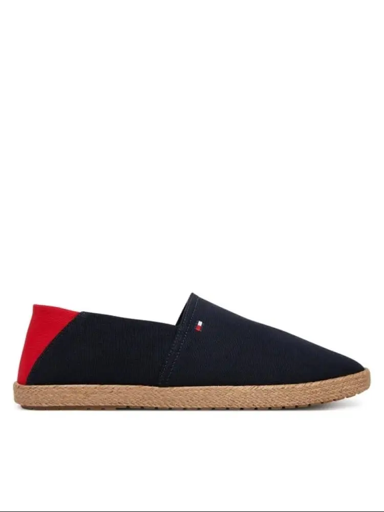 espadrillas blu navy uomo mini logo