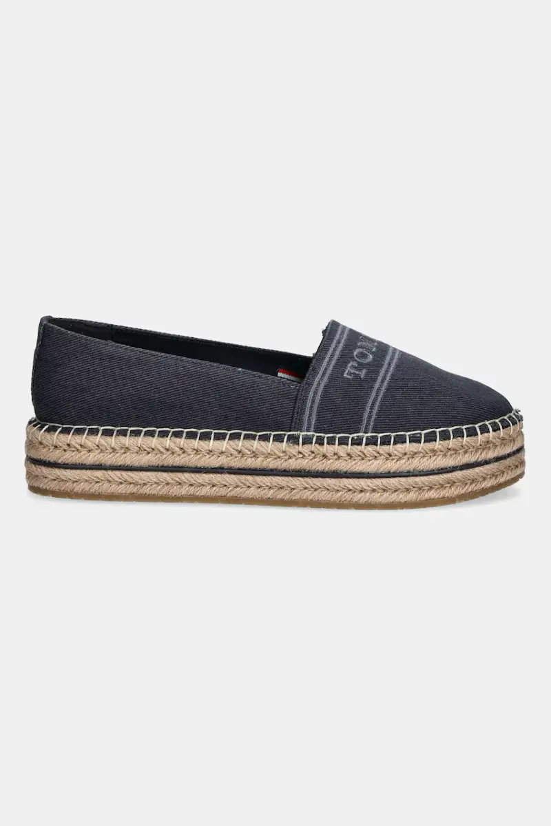 espadrillas DENIM PLATFORM ESPADRILLE colore blu navy FW0FW08543 miniatura 2