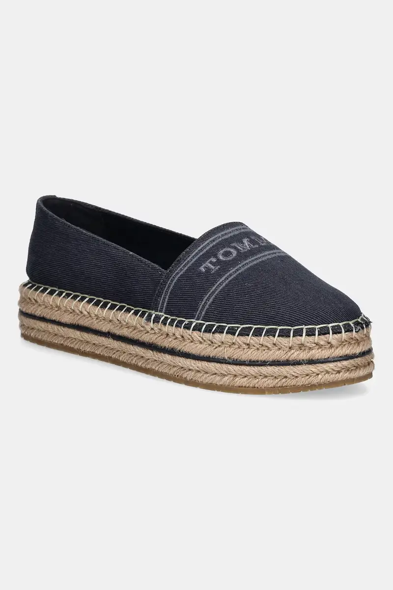 espadrillas DENIM PLATFORM ESPADRILLE colore blu navy FW0FW08543