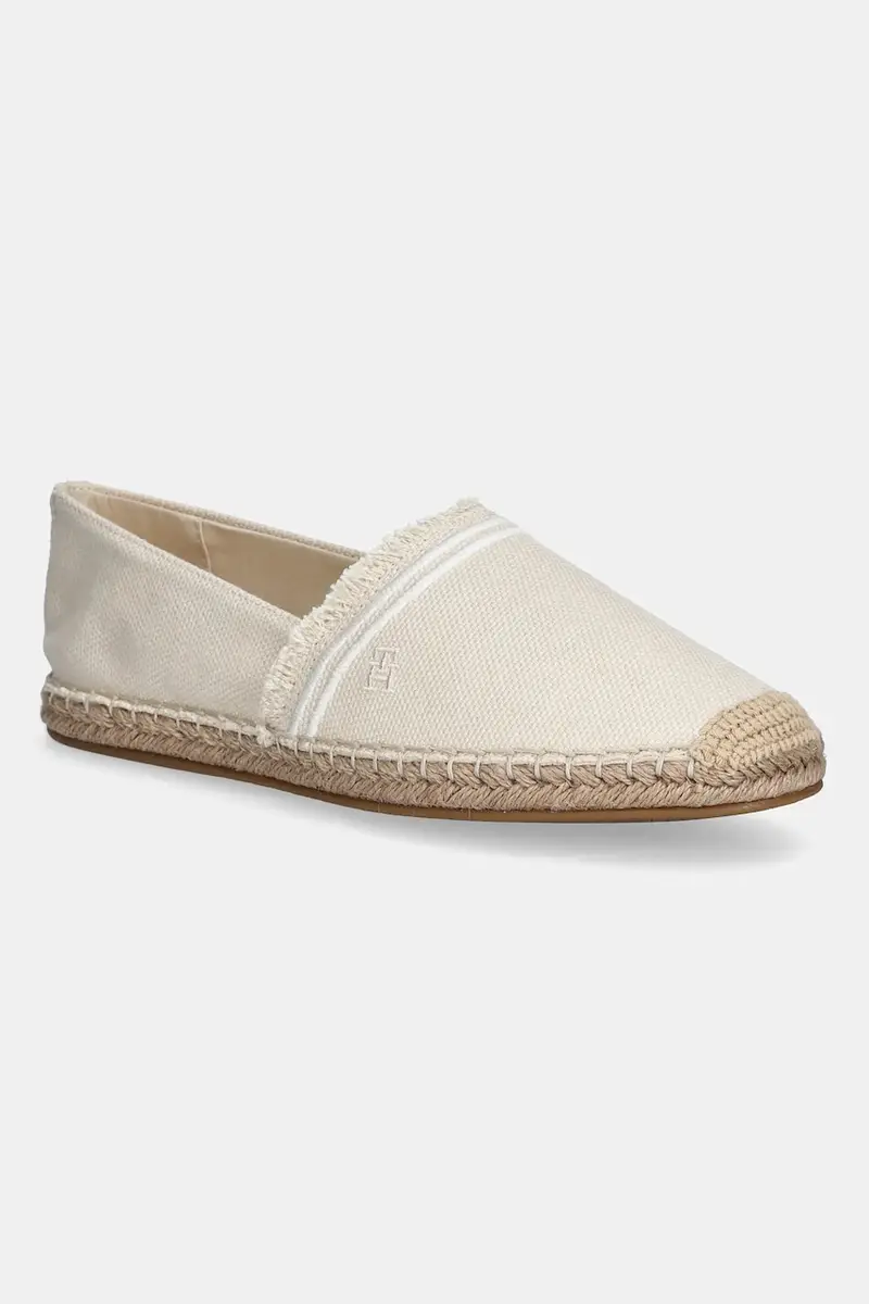 espadrillas FRINGE CANVAS CLOSED ESPADRILLE colore beige FW0FW08881