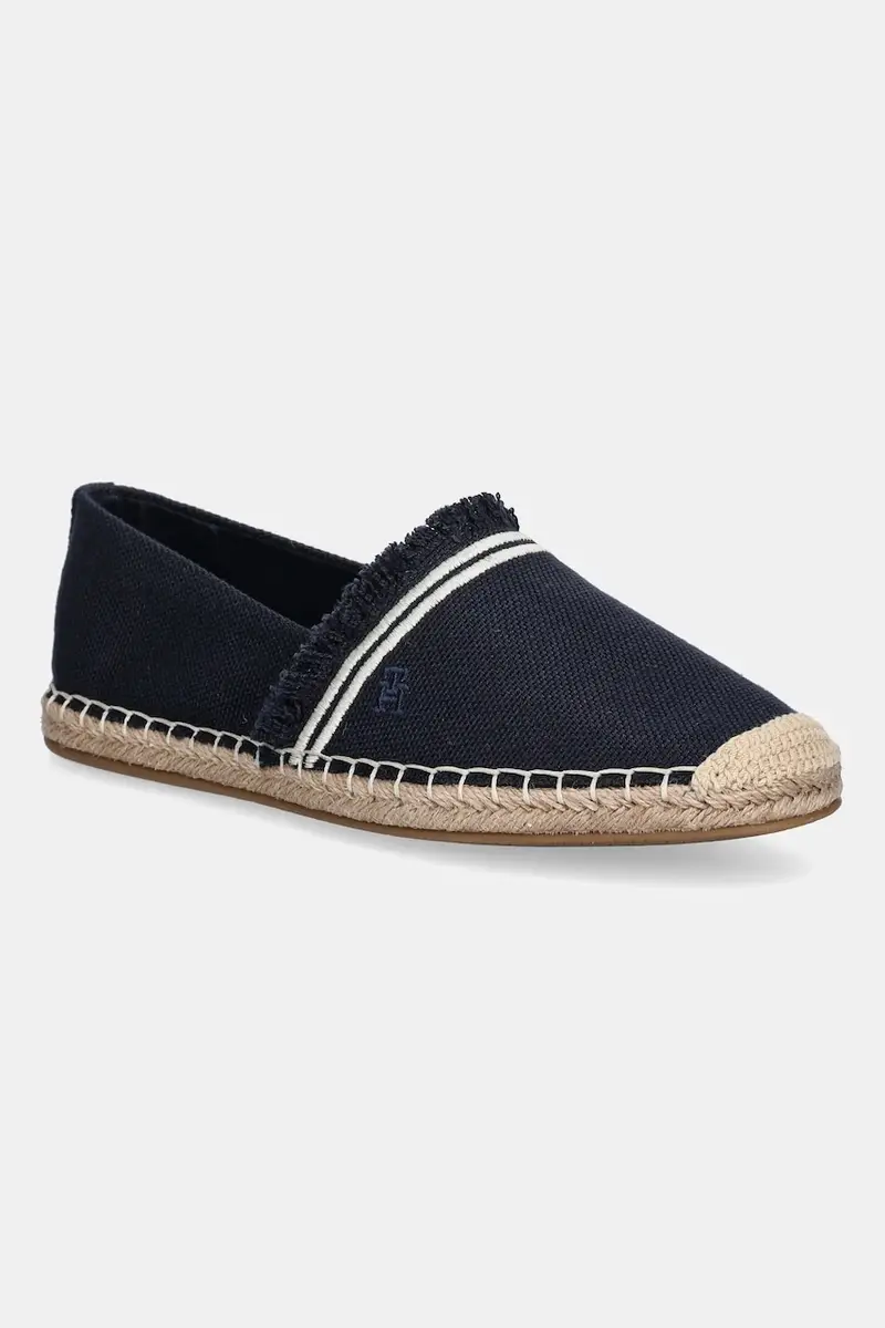 espadrillas FRINGE CANVAS CLOSED ESPADRILLE colore blu navy FW0FW08881