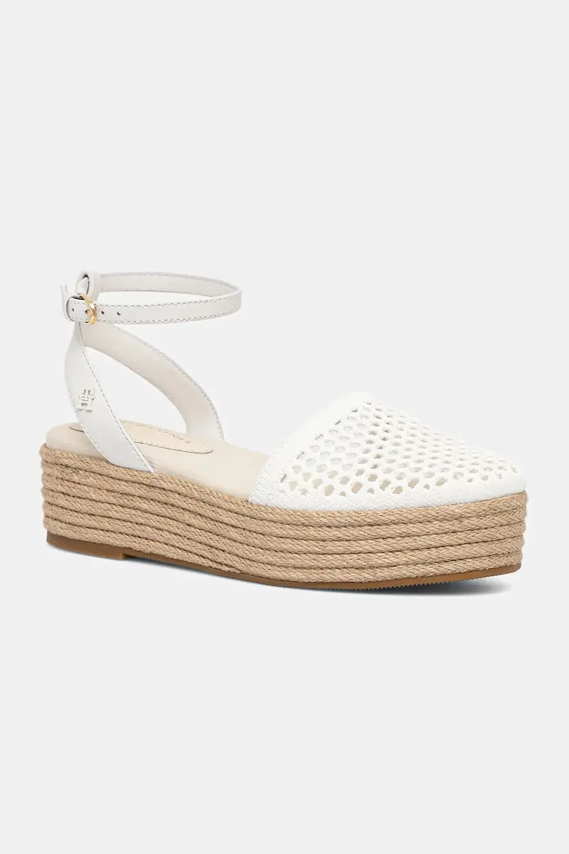 espadrillas KNIT MESH ESPADRILLE PLATFORM colore beige FW0FW08743 Bianco